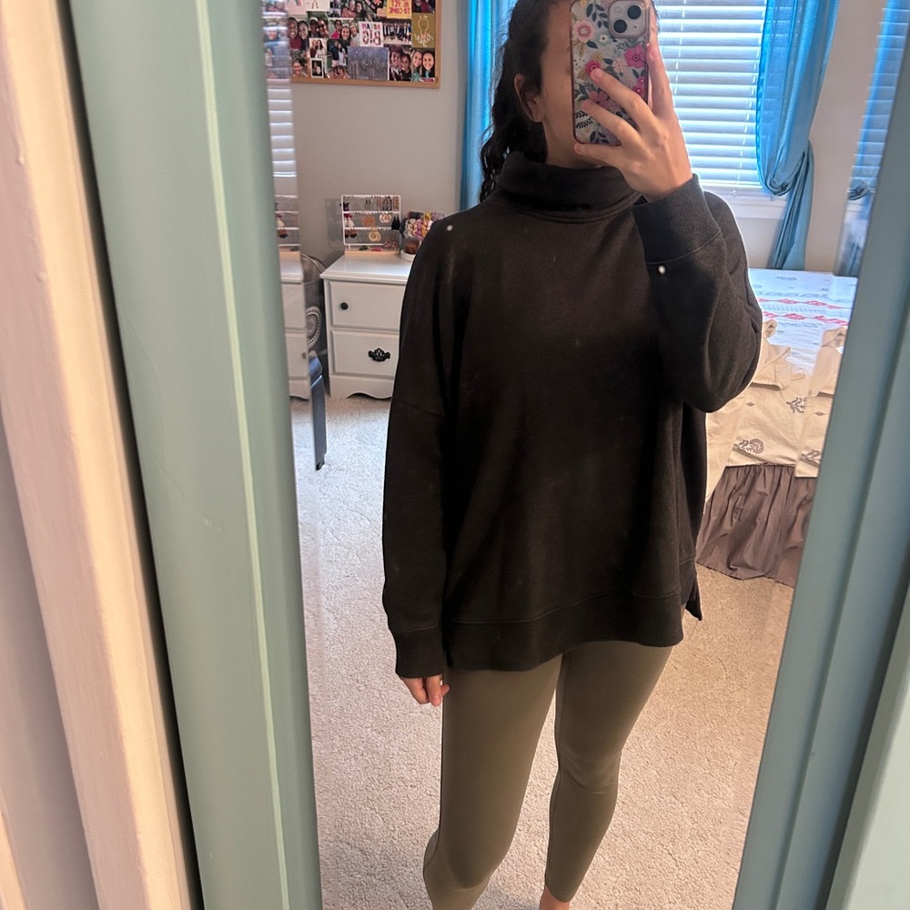 Time and Tru Charcoal Turtleneck Sweater
